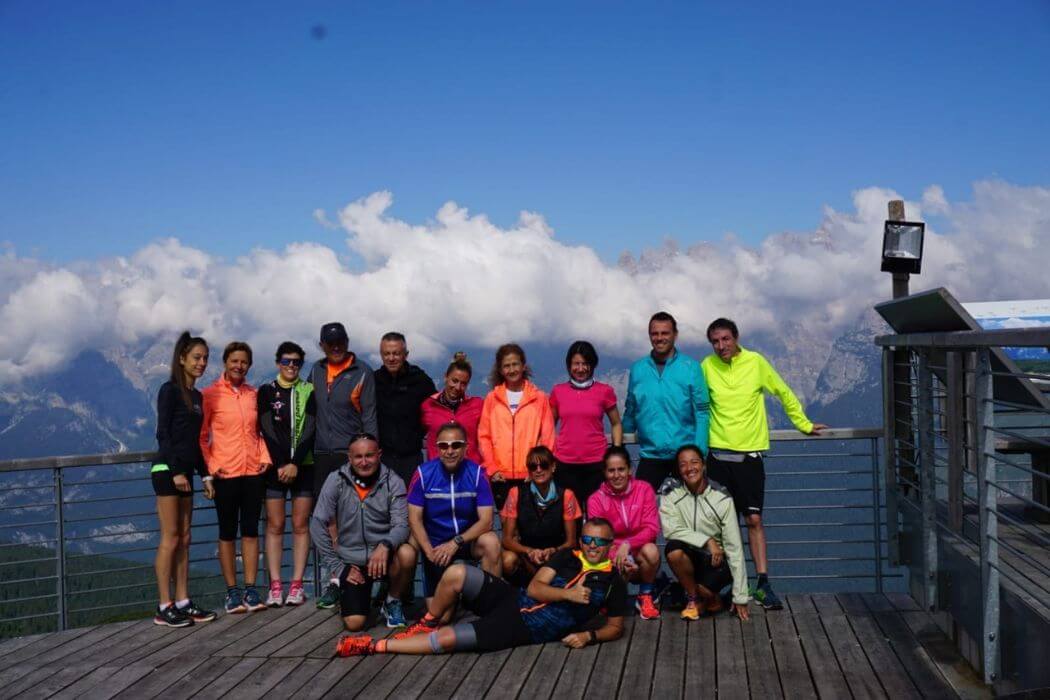 gruppo allo stage di corsa andalo