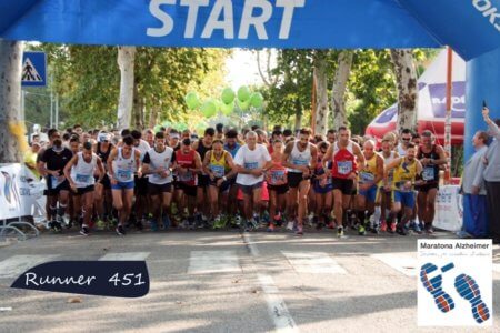 Runner 451 alla maratona alzheimer