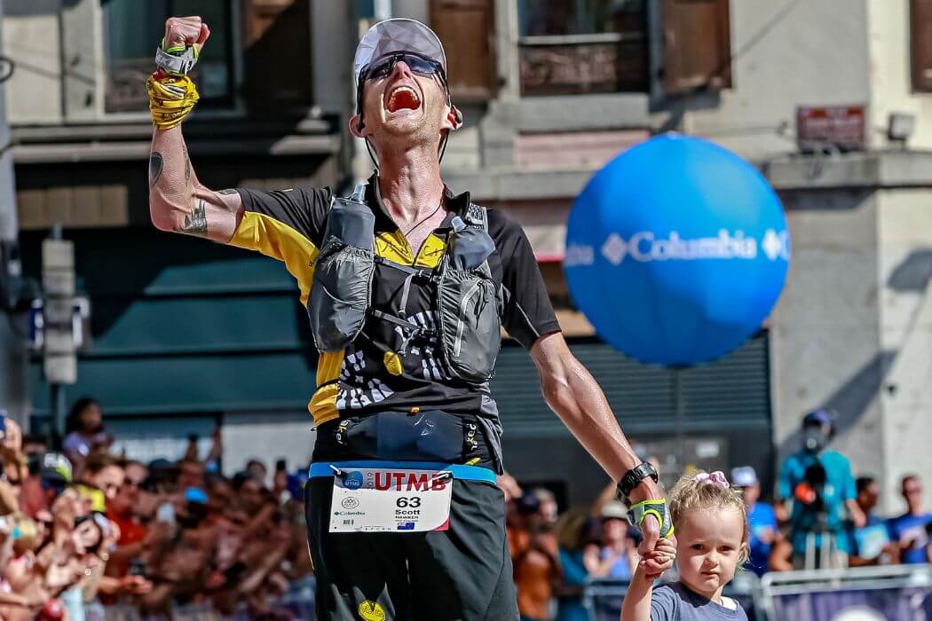 Scotty Hawker 3 place UTMB19 with CamelBak Zephyr Vest