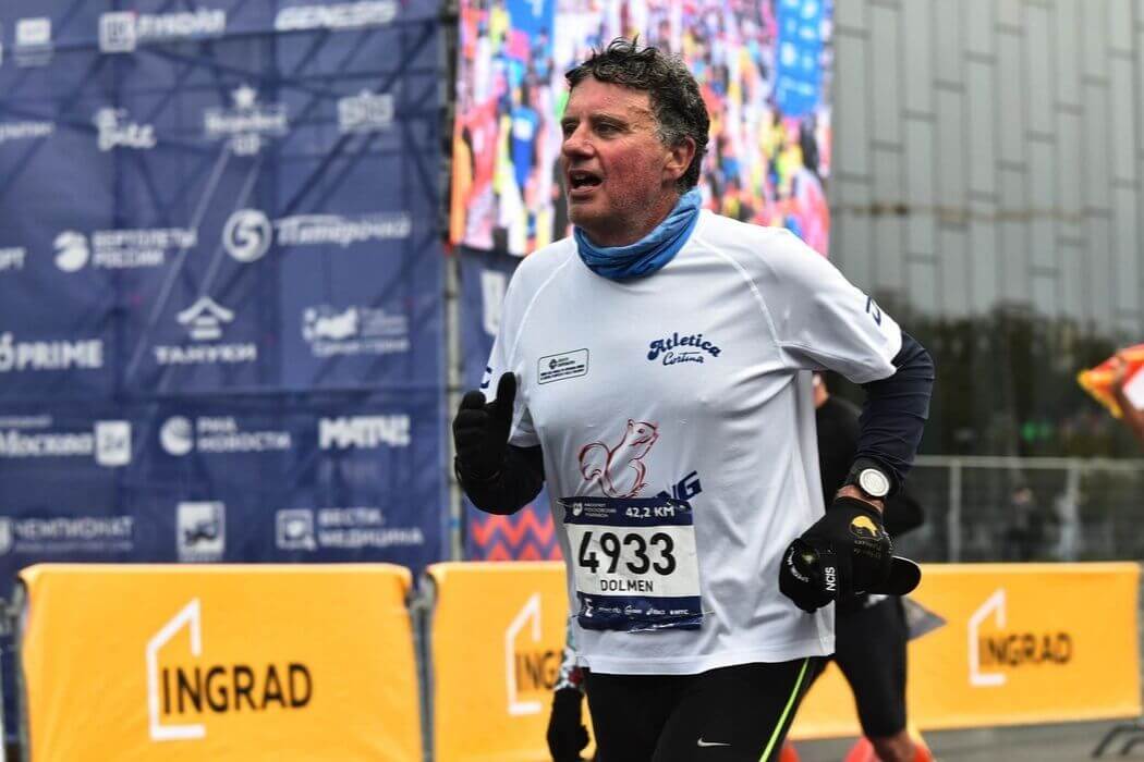 Paolo alla Maratona di Mosca