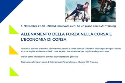 allenamento forza corsa