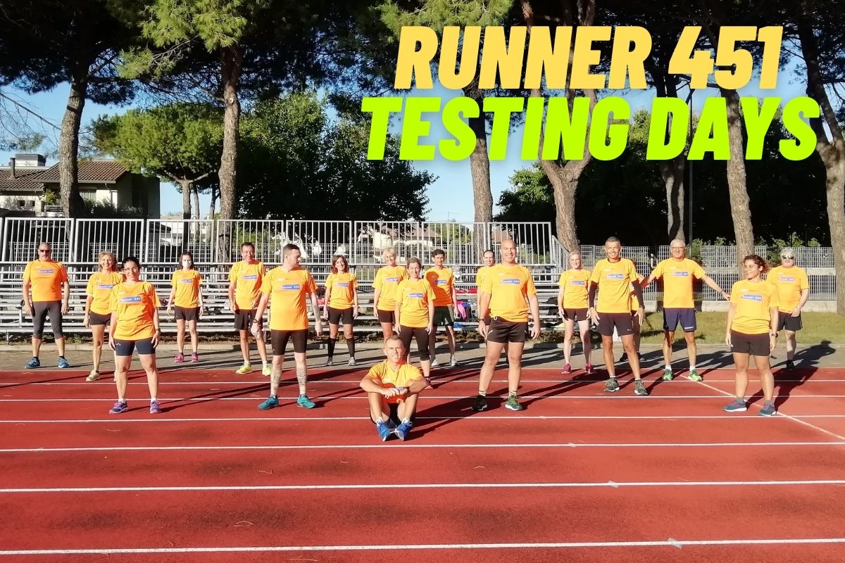 Runner 451 Testing days diploma e pettorale