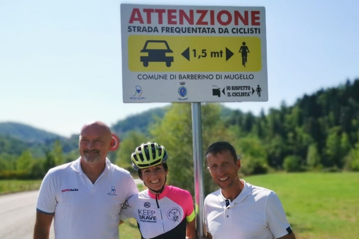 paola gianotti Io rispetto il ciclista operazione sicurezza ciclismo