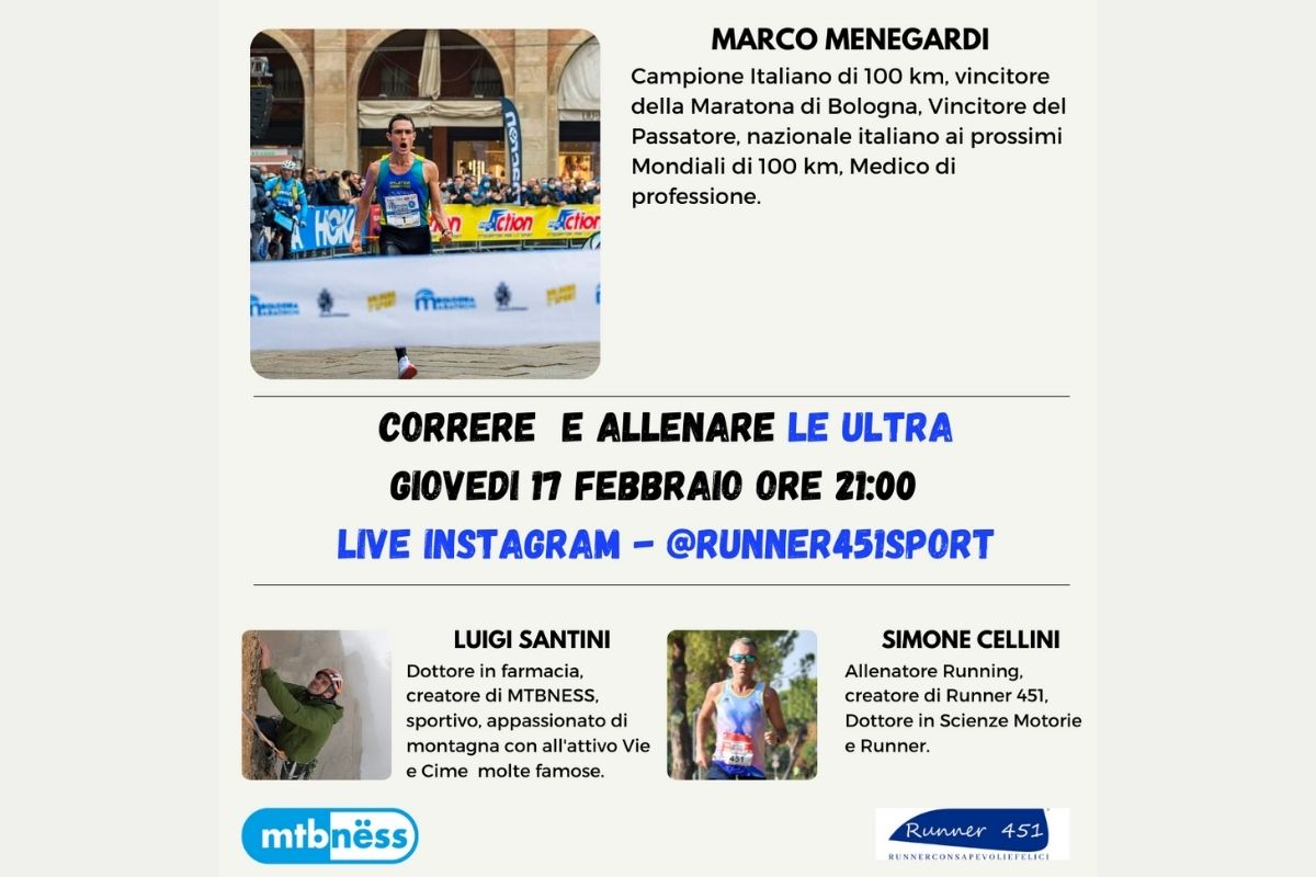 serata con campione 100 km Marco Menegardi