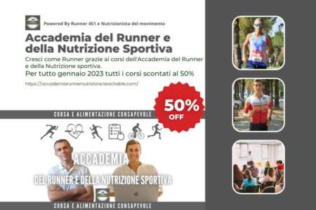 sconto 50% corsi di running