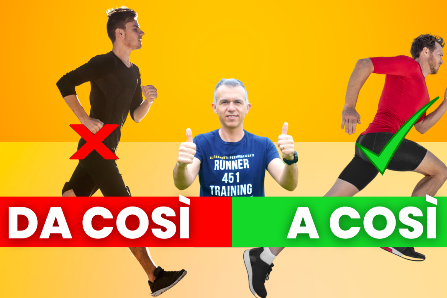 più veloce migliorando questo aspetto della tecnica di corsa