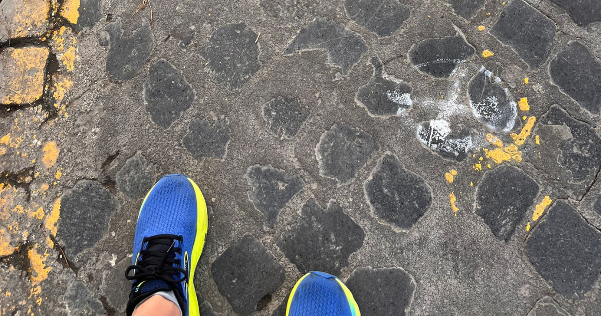 maratona di Roma corsa in solitaria, punto di partenza